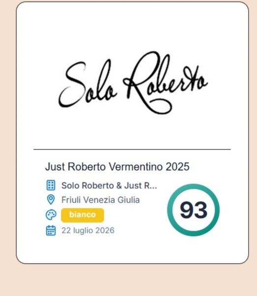 Just Roberto Vermentino 2015 Lazio IGT