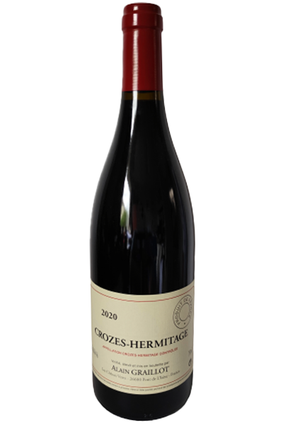 Red wine bottle with a visible label on a white background