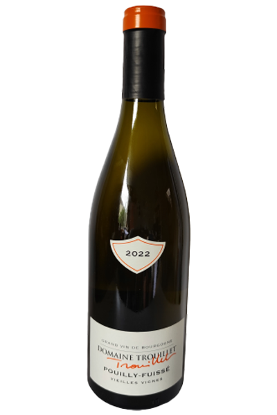 Wine bottle with a white label on a white background